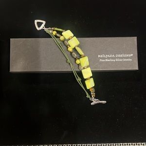 Silpada Green Mother of Pearl Bracelet